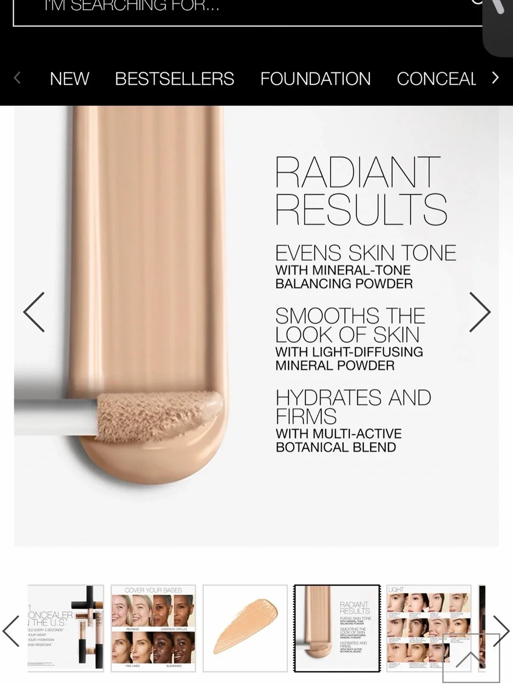 NEW NARS Radiant Creamy Concealer - L2.3 Madeleine full size